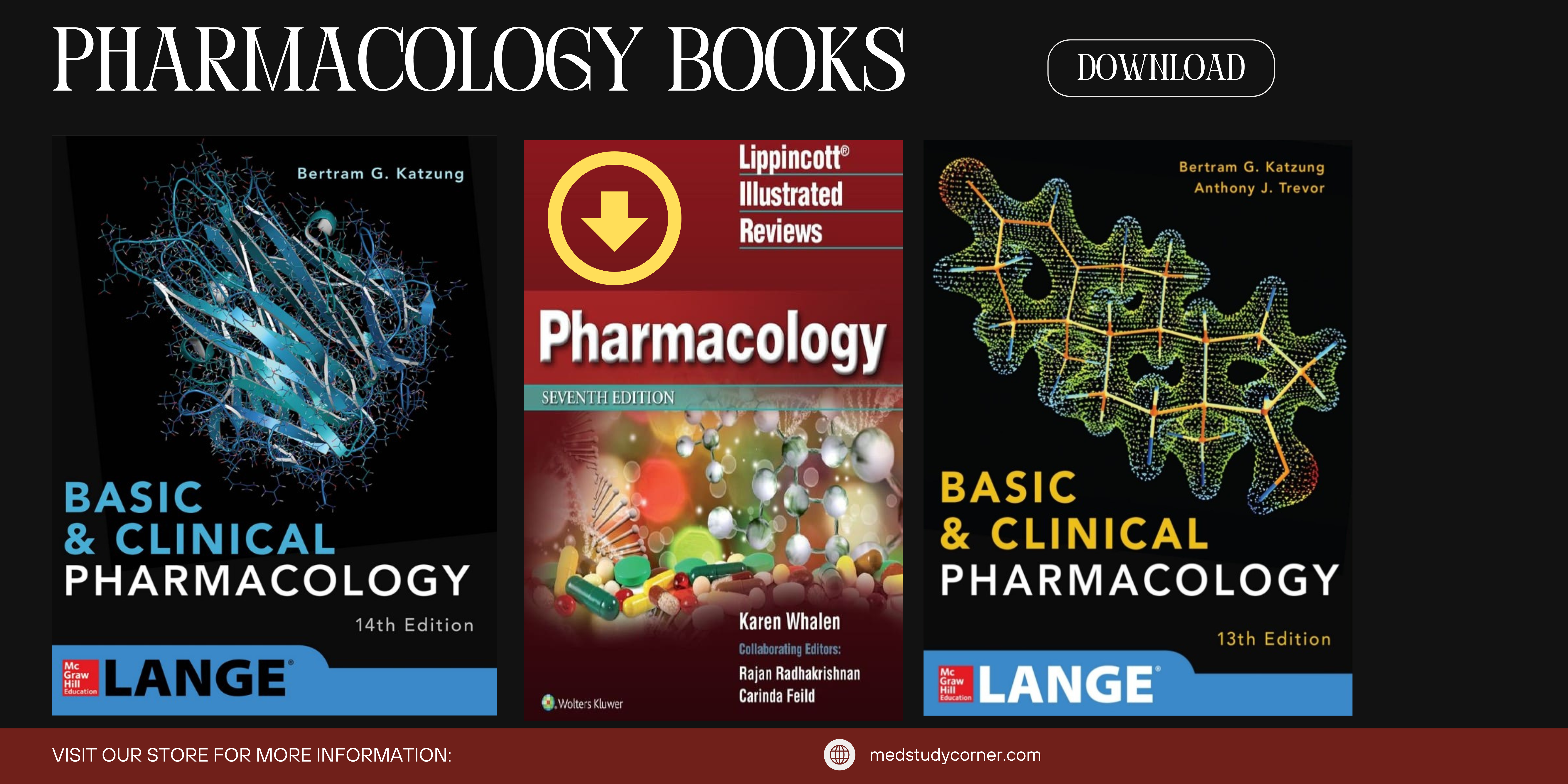 Pharmacology Books PDF by Lippincott & Katzung